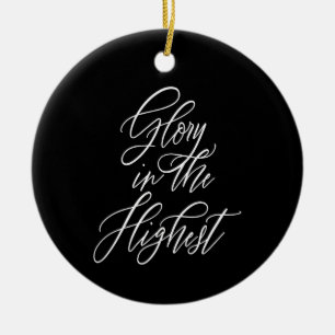 Herrlichkeit in der höchsten religiösen Weihnacht Keramik Ornament