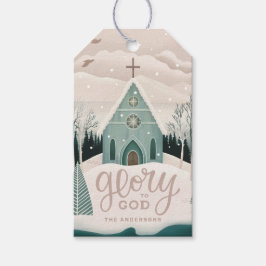 Herrlichkeit zu Gott | Christliche Weihnachtskirch Geschenkanhänger