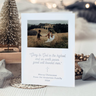 Herrlichkeit zu Gott Elegant Two Foto Weihnachts