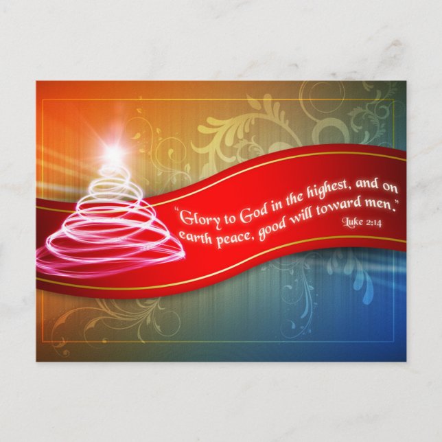Herrlichkeit zu Gott Postkarte (Vorderseite)