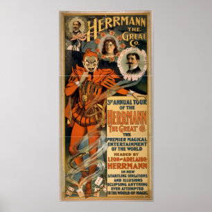 HERRMANN das große Illusionist VARIETÉ Plakat