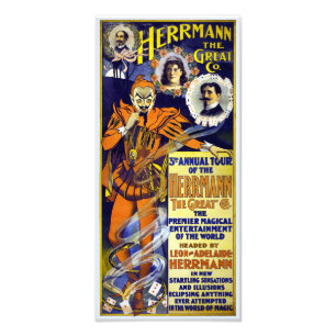 Herrmann, das große Vintage-Poster von 1898 wieder Fotodruck