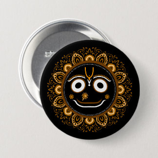 Herrn Jagannath Hingabe - Hare Krishna Button