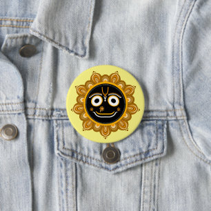 Herrn Jagannath Hingabe - Hare Krishna Button