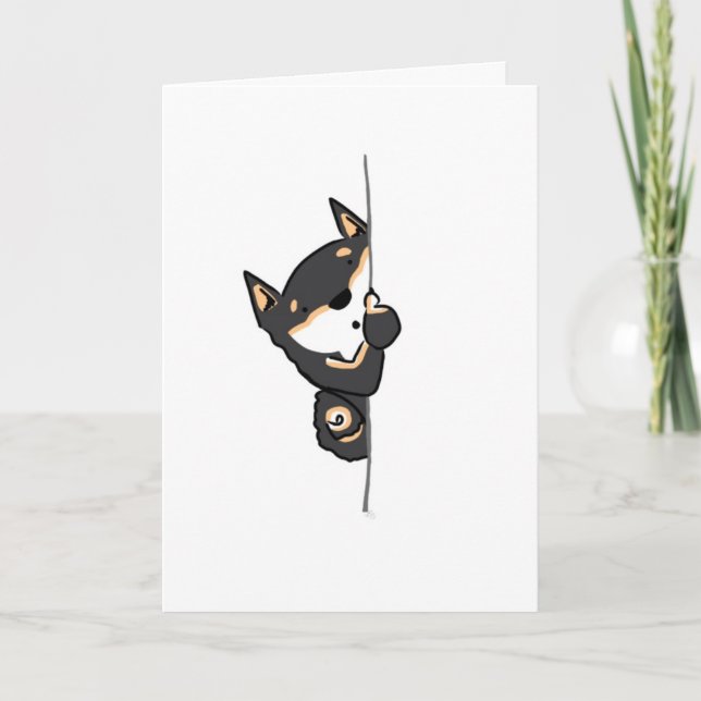 Herro dort Shiba Inu Grußkarte! Karte (Vorderseite)
