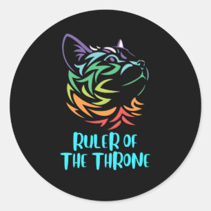 Herrscher des Thrones Runder Aufkleber