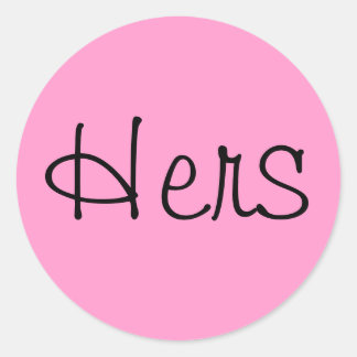 Hers Runder Aufkleber