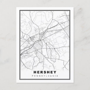 Hershey Map Postkarte