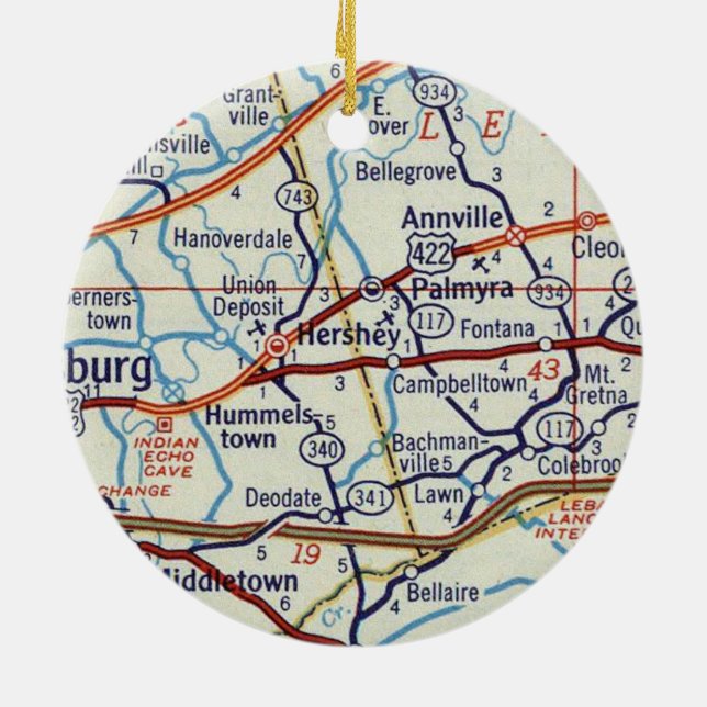 Hershey PA Keramik Ornament (Hinten)