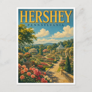 Hershey Pennsylvania Hershey Gardens GeoSaga Postkarte