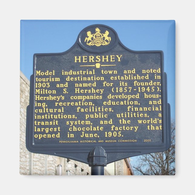Hershey Pennsylvania Travel Foto Souvenir Magnete Magnet (Vorne)