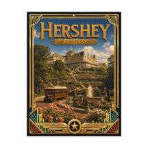 Hershey Pennsylvania Vintage Art Deco Golden Age