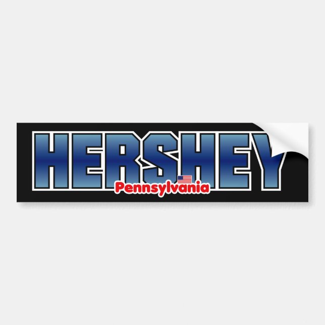 Hershey Stoßdämpfer Autoaufkleber (Vorne)