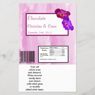Hershey's große Barrenverpackung Lila/Rosa Pfingst Flyer