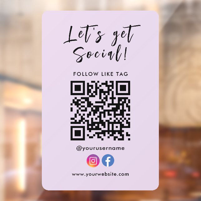 Herstellen einer Verbindung mit dem QR-Code Facebo Fensteraufkleber (Blatt 2)