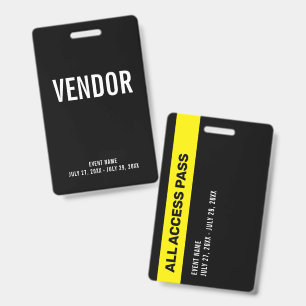 Hersteller All Access Pass Event-ID-Ausweis Ausweis
