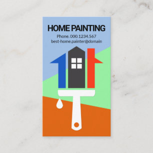 Hersteller von Paint-Malerei in Creative House Visitenkarte