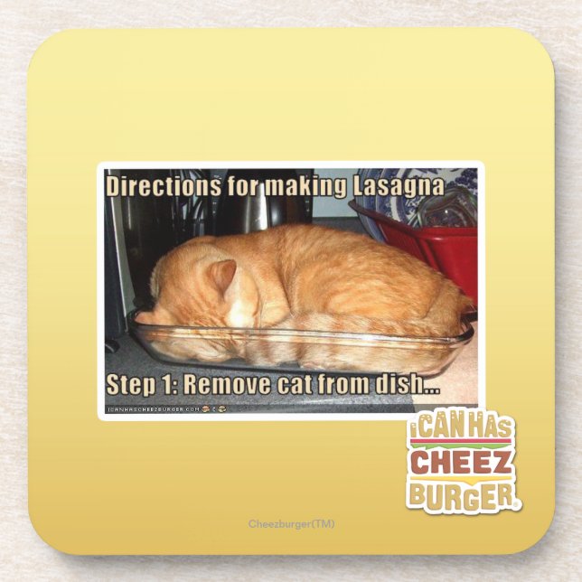 Herstellung der Lasagne Untersetzer (Vorderseite)