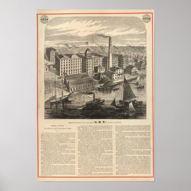 Herstellung der ONT-Baumwolle von Clark Poster (Vorne)