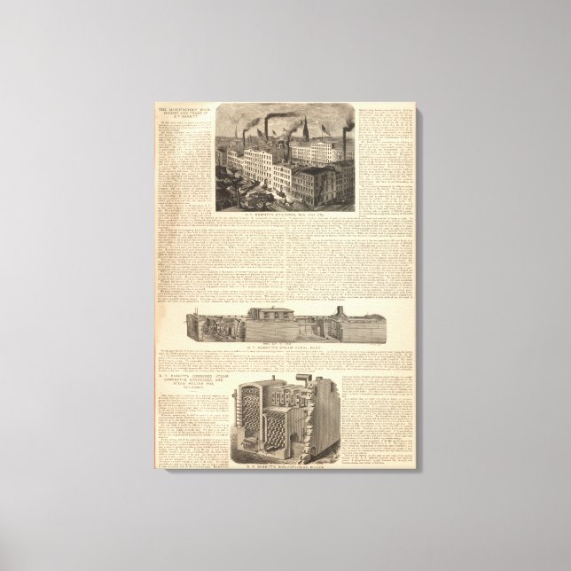 Herstellung, Lager Leinwanddruck (Vorderseite)