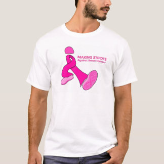 Herstellung von Schritten gegen Brustkrebs T-Shirt