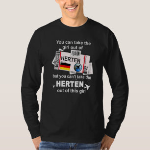 Herten Boarding Pass - Herten Girl - Herten Premiu T-Shirt