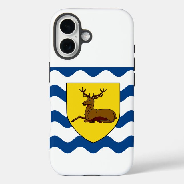 Hertfordshire-Flagge iPhone 16 Hülle (Rückseite)