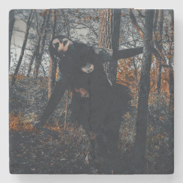 Herumalbern im Wald Steinuntersetzer