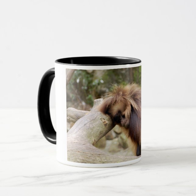 Herumlungernder Affe Tasse (Vorderseite Links)