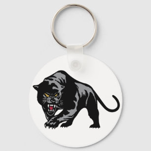 Herumstreichender Panther Schlüsselanhänger