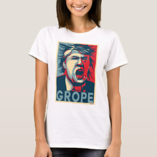 HERUMTASTEN Anti-Trumpf Hoffnungs-Plakat T-Shirt