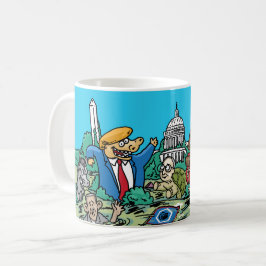 Herumtollen in der Sumpf-Grafik-Tasse Kaffeetasse