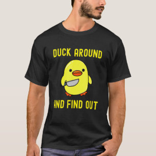 Herumwatscheln und herausfinden Enten-Memes mit T-Shirt