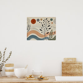Herunterladbare Minimalistische botanische Kunst - Poster