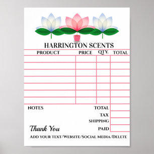 HERUNTERLADEN Ihrer Rechnung Poster