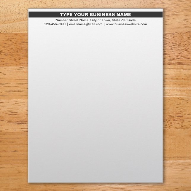 Hervorhebung des Firmennamens auf der Kopfzeile Briefbogen (Von Creator hochgeladen)