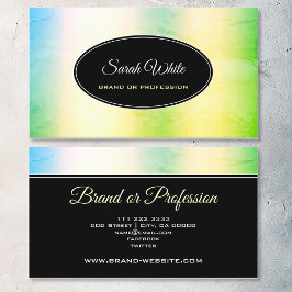 Hervorragende Farben Ombre Design Aquamarin Blue O Visitenkarte