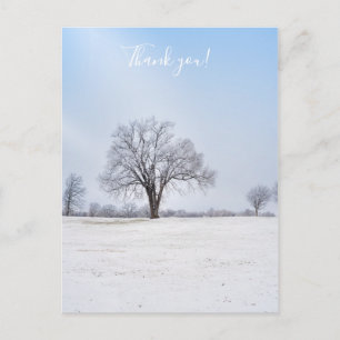 Hervorragende Winter-Eichenbaum Danke Postcard Postkarte