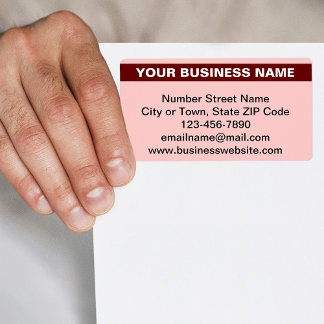 Hervorragender Geschäftsname bei leicht rotem Vers