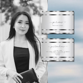 Hervorragender Silbereffekt Beruflich und modern Visitenkarte