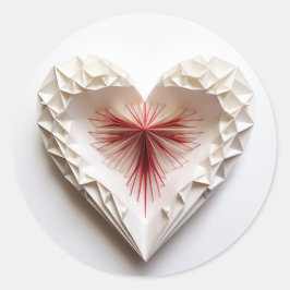 Herz 0117 runder aufkleber