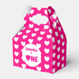 Herz 1. Geburtstag Geschenkschachtel