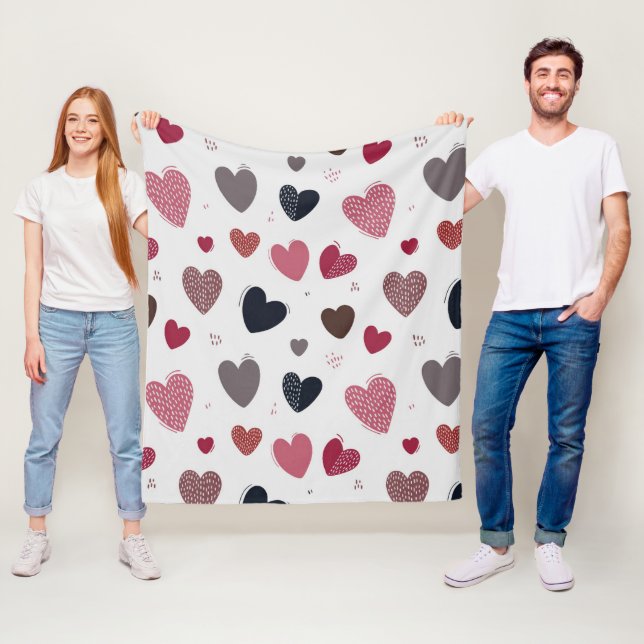 Herz 3 fleecedecke (Beispiel)