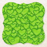Herz 3D Textur Grünes Muster-68689