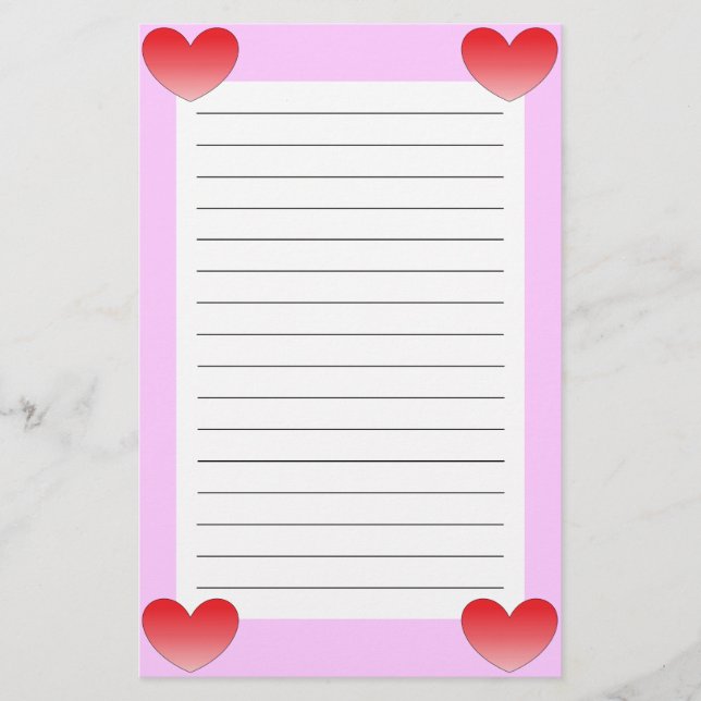 Herz 4 briefpapier (Vorderseite)