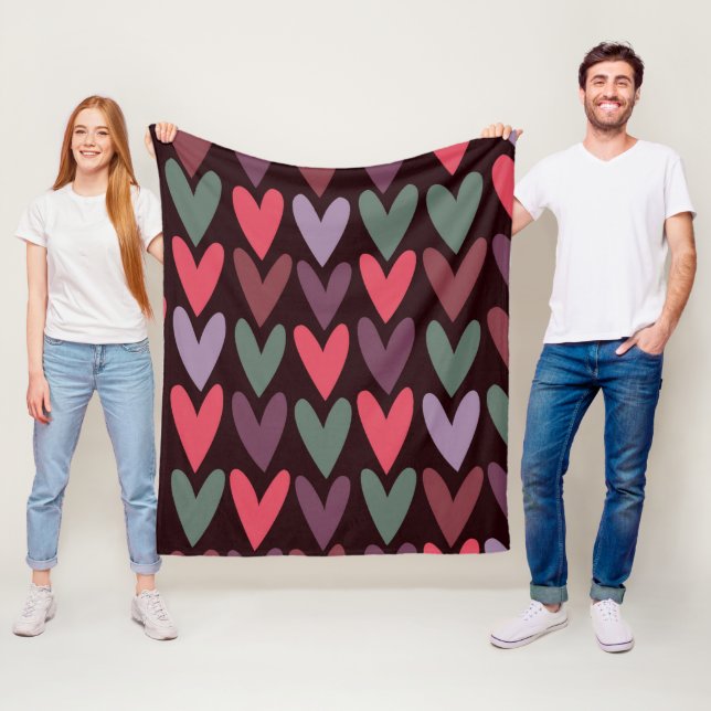 Herz 6 fleecedecke (Beispiel)