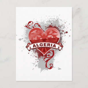 Herz Algerien Postkarte