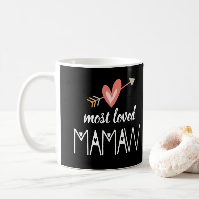 Herz am liebsten Mamaw Kaffeetasse (Mit Donut)