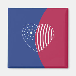 Herz Amerikas (Kurve) Magnet