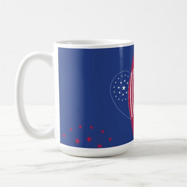 Herz Amerikas (Star) Kaffeetasse (Links)